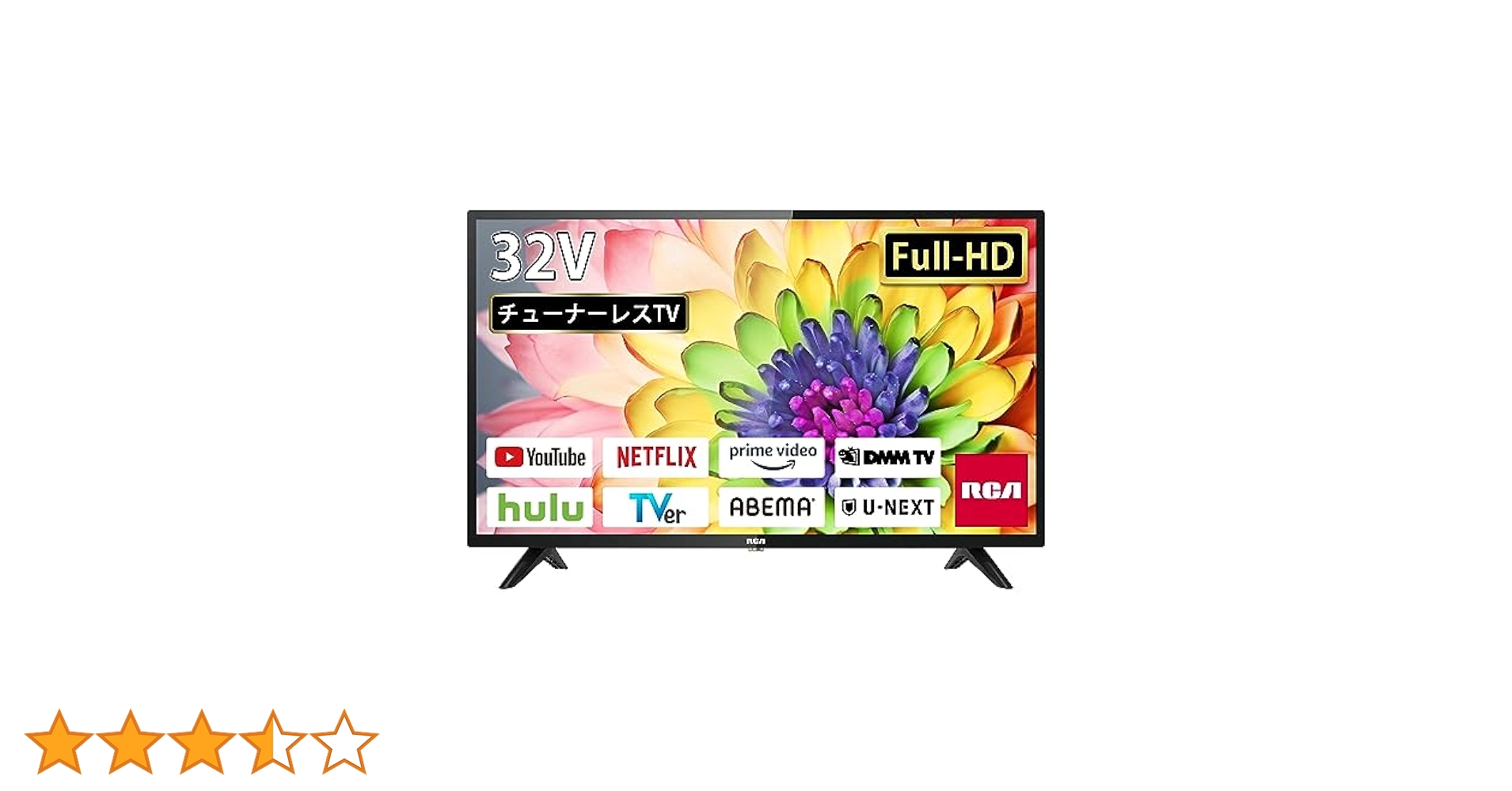 RCA チューナーレステレビ 32V型 　RCA-32D1 RCA チューナーレス テレビ 32V型 HD 地上波が映らない 大画面で
